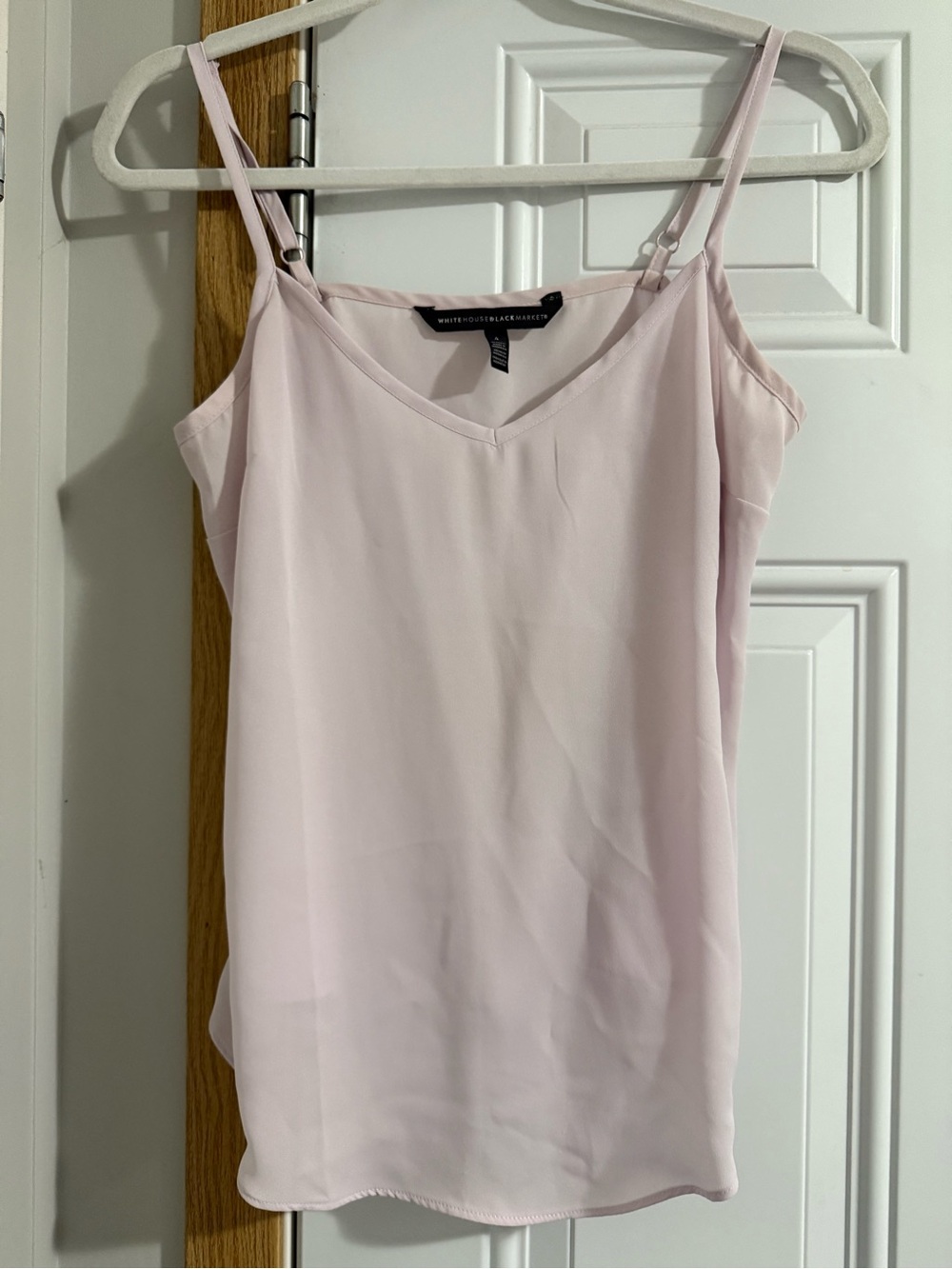 75. White House Black Market Lilac V-Neck Camisole with Adjustable Straps